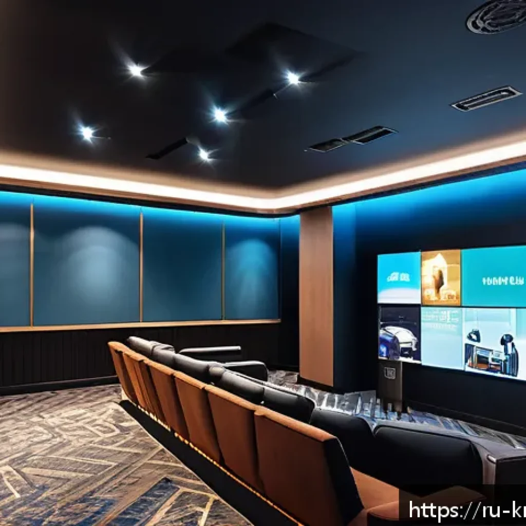 비상선언  상영관 및 개봉일 - A modern multiplex cinema interior in Moscow, featuring a spacious hall with comfortable reclining s...